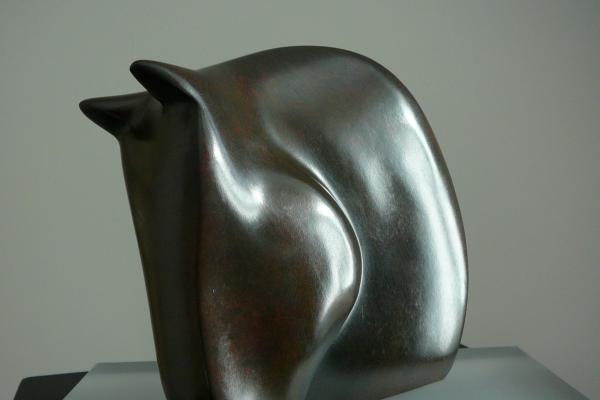 "Cheval" bronze patine brune petit modèle