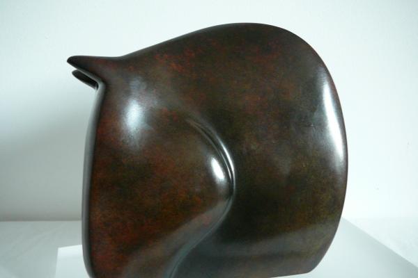 "Cheval" bronze patine brune petit modèle